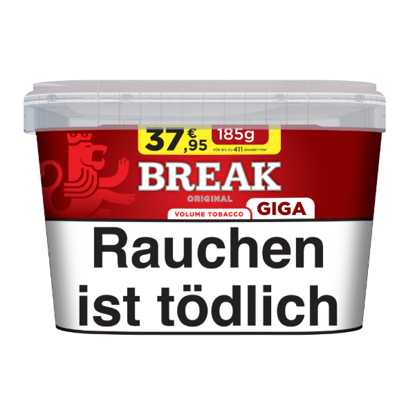 Break Original Giga Volumentabak 1 x 185g Tabak Break Original Giga Volumentabak 1 x 185g Tabak